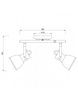 Спот ARTE Lamp A1677PL-2BK-foto3