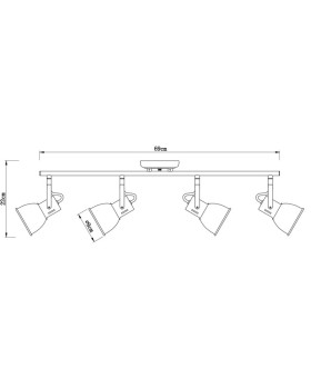 Спот ARTE Lamp A1677PL-4BK-foto4