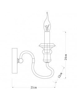 Бра ARTE Lamp A1700AP-1BR-foto4
