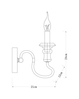 Бра ARTE Lamp A1700AP-1BR-foto4