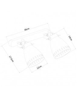 Бра ARTE Lamp A2214AP-2SS-foto4