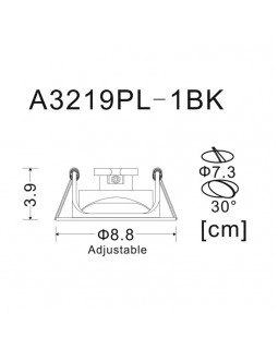 Встраиваемый светильник ARTE Lamp A3219PL-1BK-foto4
