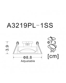 Встраиваемый светильник ARTE Lamp A3219PL-1SS-foto4