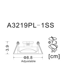 Встраиваемый светильник ARTE Lamp A3219PL-1SS-foto4