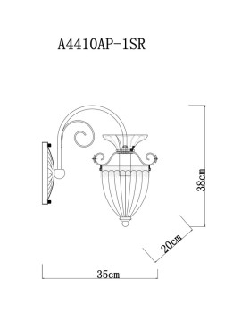 Бра ARTE Lamp A4410AP-1SR-foto5