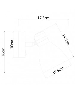 Бра ARTE Lamp A5049AP-1BK-foto4