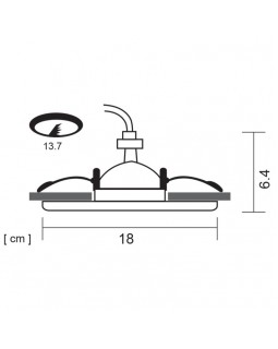 Встраиваемый светильник ARTE Lamp A6664PL-1GY-foto5