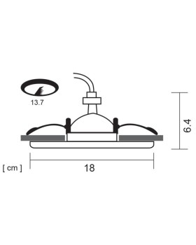 Встраиваемый светильник ARTE Lamp A6664PL-1GY-foto5