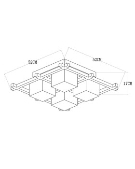 Накладной светильник ARTE Lamp A8252PL-4BR-foto4