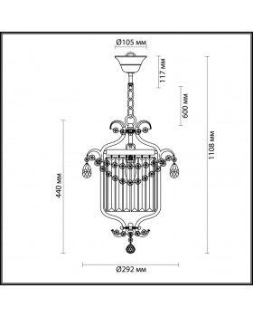 Подвесная люстра Odeon Light 4686/1-foto3