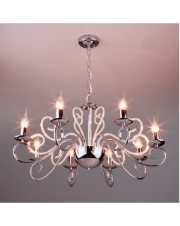 Подвесная люстра Eurosvet 60090/8 хром-foto5