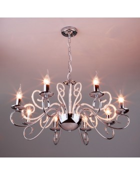 Подвесная люстра Eurosvet 60090/8 хром-foto5