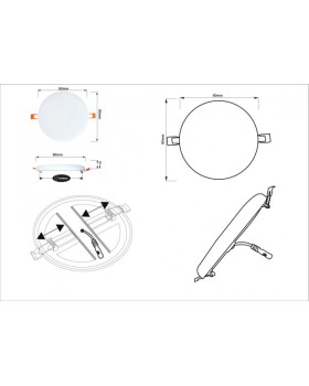 Встраиваемый светильник ARTE Lamp A7981PL-1WH-foto6