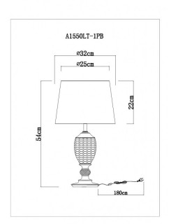 Настольная лампа ARTE Lamp A1550LT-1PB-foto5