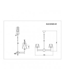 Подвесная люстра Evoluce SLE105403-05-foto5