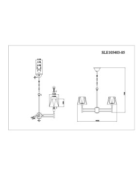 Подвесная люстра Evoluce SLE105403-05-foto5