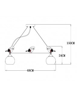 Подвесная люстра ARTE Lamp A2150SP-5WG-foto4