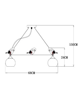 Подвесная люстра ARTE Lamp A2150SP-5WG-foto4