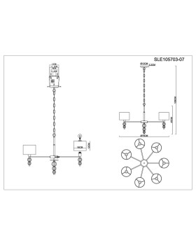 Подвесная люстра Evoluce SLE105703-07-foto10