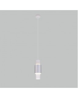 Подвесной светильник Eurosvet 50204/1 LED белый/матовое серебро-foto2