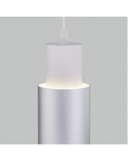 Подвесной светильник Eurosvet 50204/1 LED белый/матовое серебро-foto4