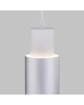 Подвесной светильник Eurosvet 50204/1 LED белый/матовое серебро-foto4