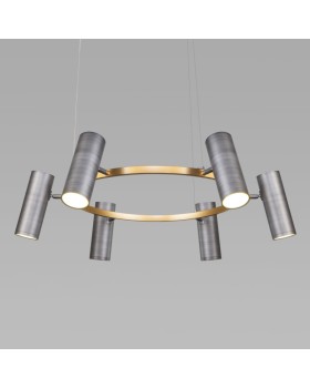 Подвесная люстра Eurosvet 90103/6 матовый серый/золото-foto2