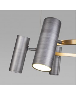 Подвесная люстра Eurosvet 90103/6 матовый серый/золото-foto3