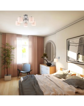 Люстра на штанге Eurosvet 60111/5 хром-foto2