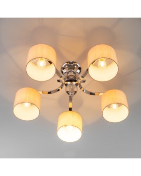 Люстра на штанге Eurosvet 60111/5 хром-foto4