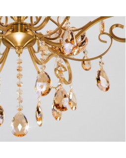 Подвесная люстра Eurosvet 10109/6 бронза/тонированный хрусталь Strotskis-foto4