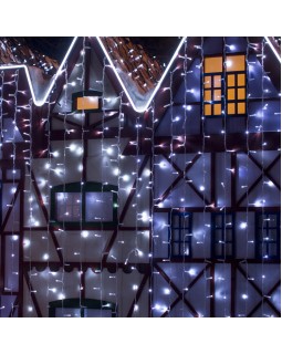 Светодиодный занавес Eurosvet 200-101 белый с эффектом мерцания 2*3м IP65-foto2