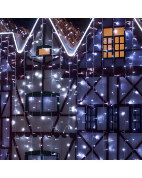 Светодиодный занавес Eurosvet 200-101 белый с эффектом мерцания 2*3м IP65-foto2