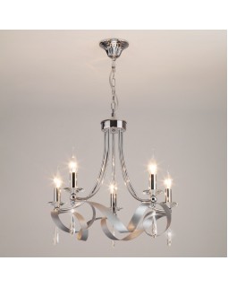 Подвесная люстра Eurosvet 60064/5 хром-foto3