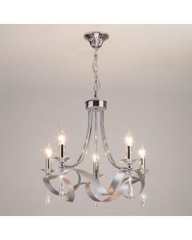 Подвесная люстра Eurosvet 60064/5 хром-foto3