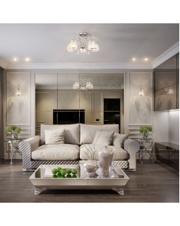 Бра Eurosvet 60065/1 серебро-foto2