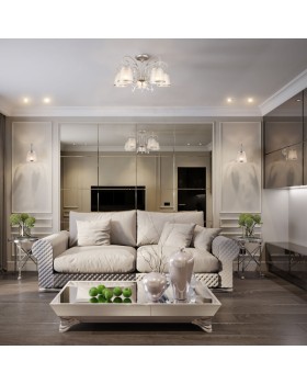 Бра Eurosvet 60065/1 серебро-foto2