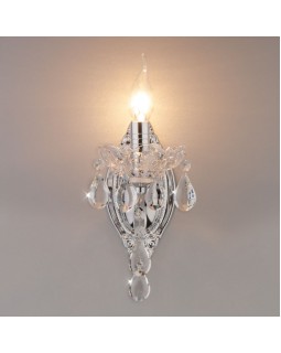 Бра Eurosvet 3188/1 хром/прозрачный хрусталь Strotskis-foto3