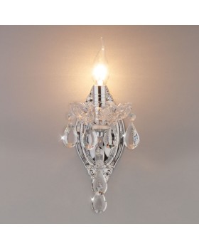 Бра Eurosvet 3188/1 хром/прозрачный хрусталь Strotskis-foto3