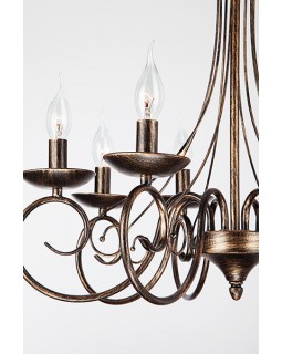 Подвесная люстра Eurosvet 22404/8 черный с золотом-foto2