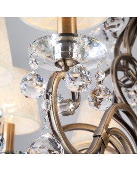 Подвесная люстра Eurosvet 1448/8 античная бронза Strotskis-foto2