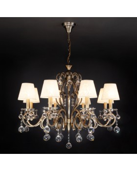 Подвесная люстра Eurosvet 1448/8 античная бронза Strotskis-foto4