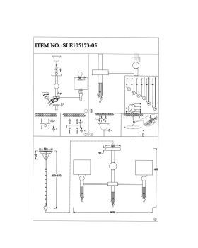 Подвесная люстра Evoluce SLE105173-05-foto5