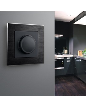 W1142008/ Электроустановочные изделия - Диммер (черный матовый)-foto3