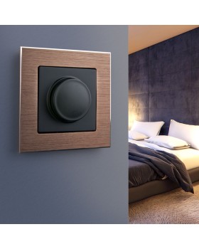 W1142008/ Электроустановочные изделия - Диммер (черный матовый)-foto4