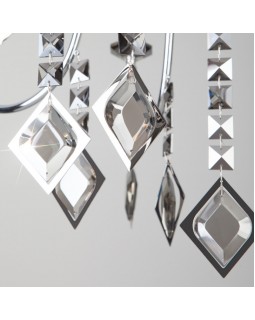 Подвесная люстра Eurosvet 10120/8 хром/дымчатый хрусталь Strotskis Smart (10110/8)-foto3