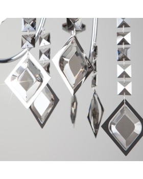 Подвесная люстра Eurosvet 10120/8 хром/дымчатый хрусталь Strotskis Smart (10110/8)-foto3