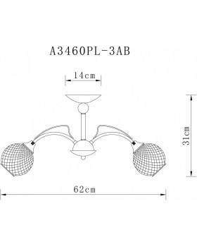 Люстра на штанге ARTE Lamp A3461PL-3AB-foto5