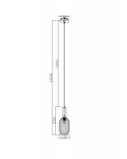 Подвесной светильник Freya FR8013PL-01AM-foto2