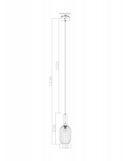 Подвесной светильник Freya FR8013PL-01AM-foto3